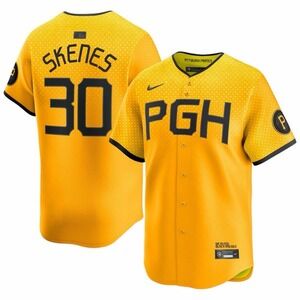 Nike Adult Pittsburgh Pirates City Connect Yellow Paul Skenes #30 Limited Jersey